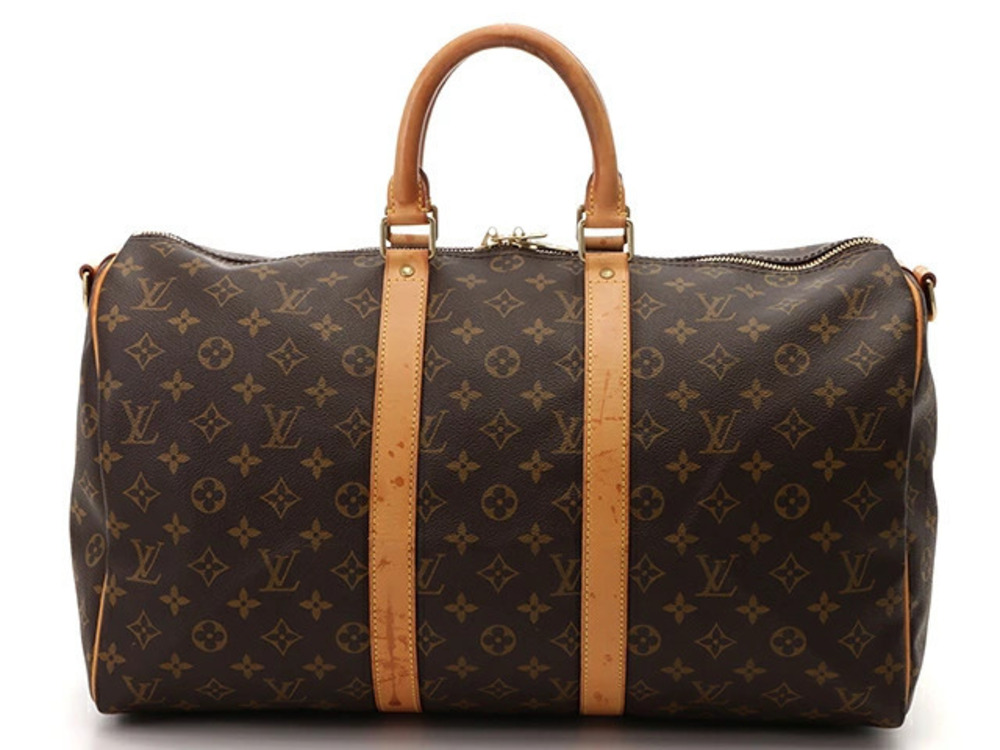 LOUIS VUITTON Keepall Bandouliere Boston Bag Monogram